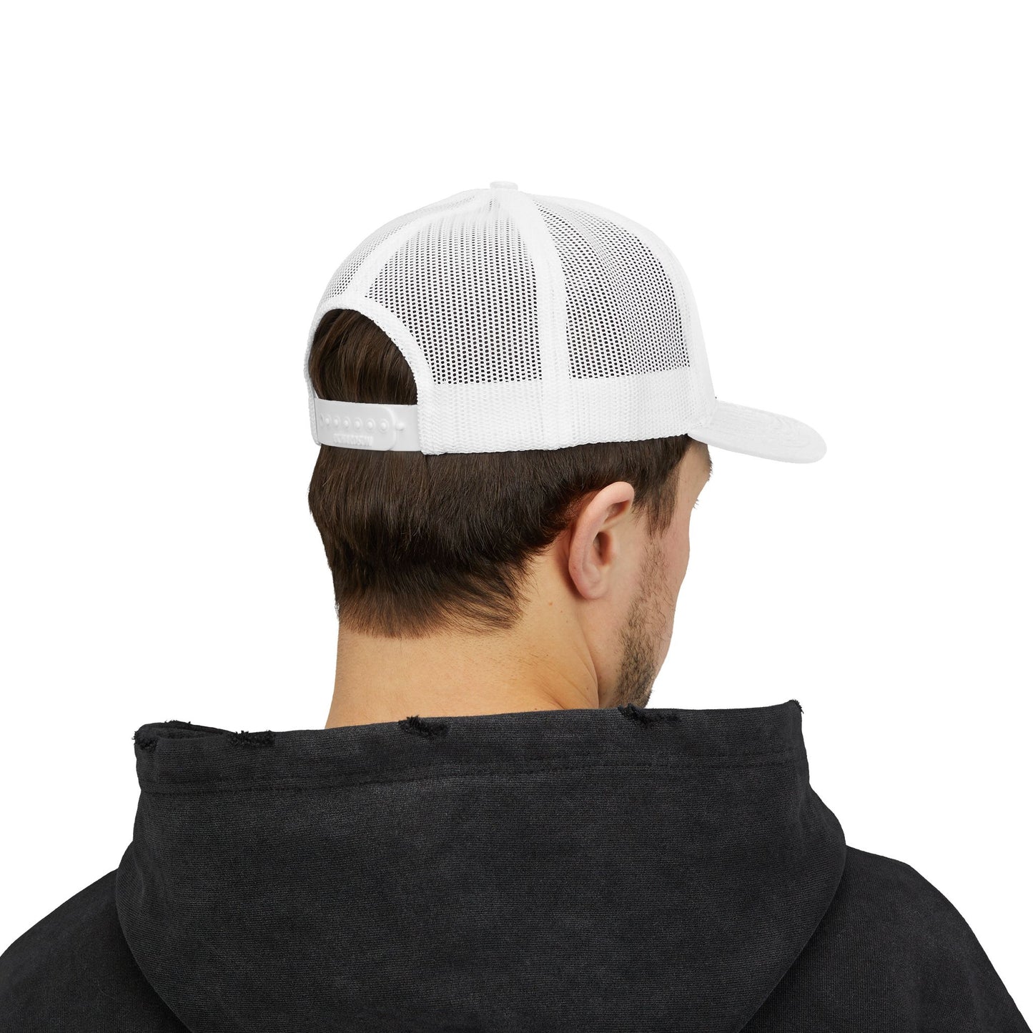 Be The Light Snapback Trucker Cap - Inspirational White Cap for Daily Wear