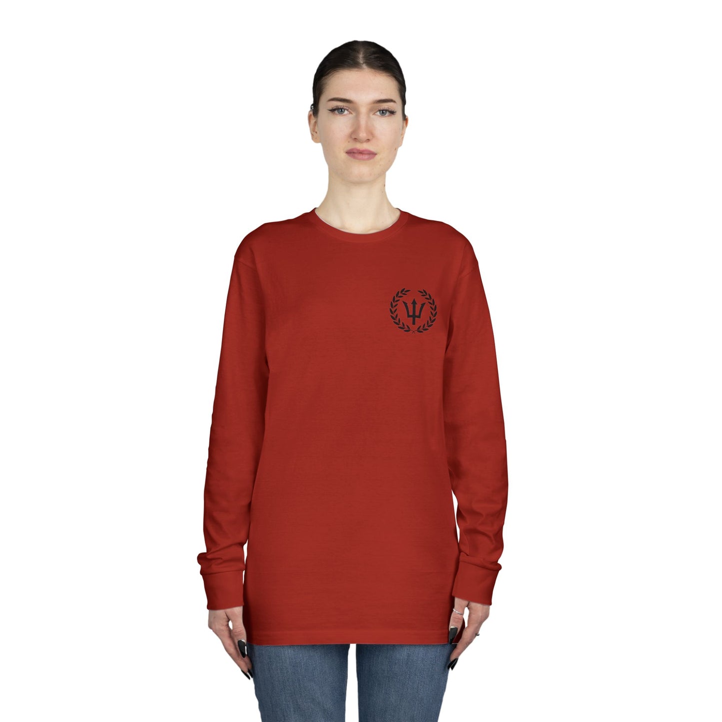 God of the Sea Long Sleeve Crewneck Tee - Nautical Themed Apparel