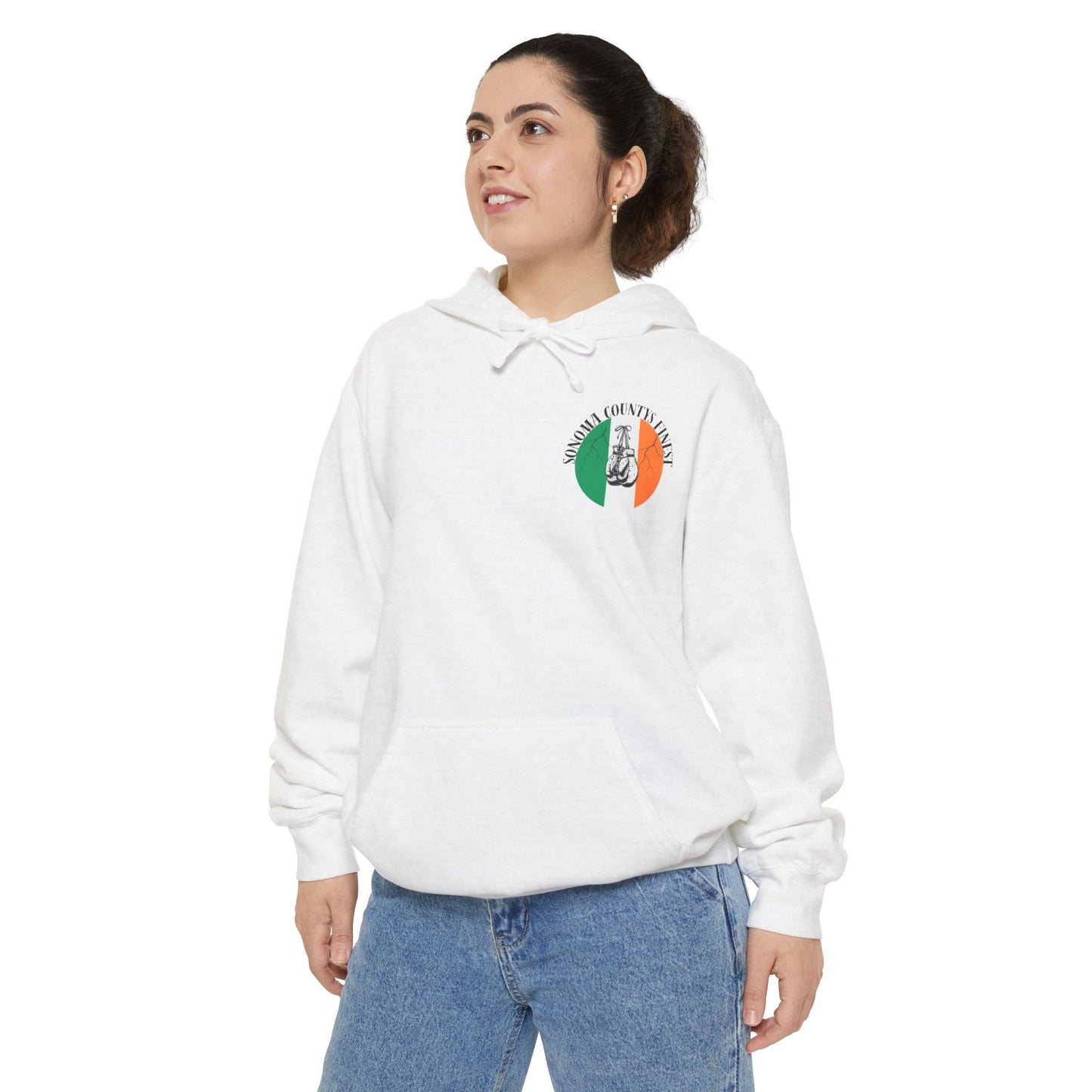Sonoma County's Finest Unisex Hoodie - Garment-Dyed Irish Design