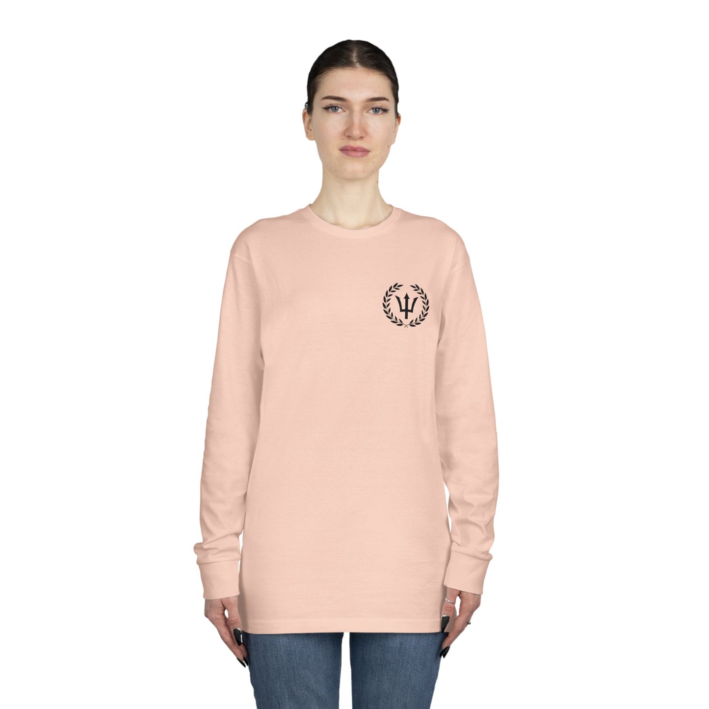 God of the Sea Long Sleeve Crewneck Tee - Nautical Themed Apparel