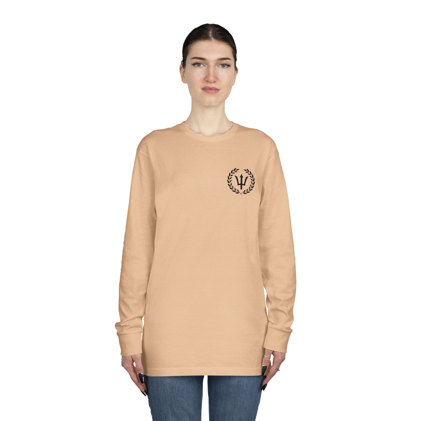 God of the Sea Long Sleeve Crewneck Tee - Nautical Themed Apparel