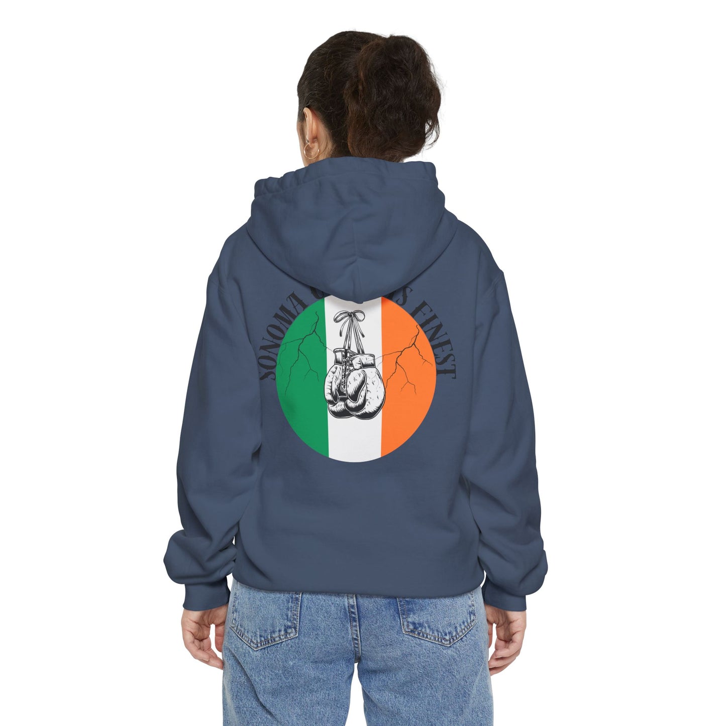 Sonoma County's Finest Unisex Hoodie - Garment-Dyed Irish Design