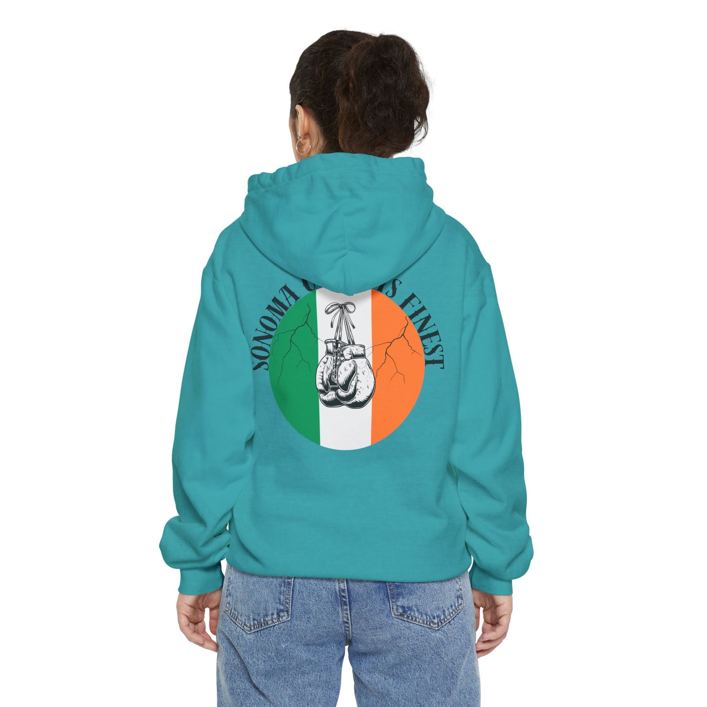 Sonoma County's Finest Unisex Hoodie - Garment-Dyed Irish Design