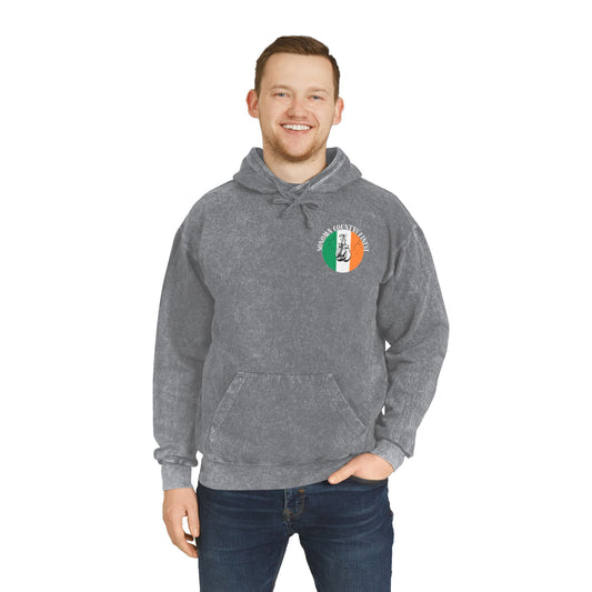 Unisex Mineral Wash Hoodie - Sonoma County's Finest with Irish Colors