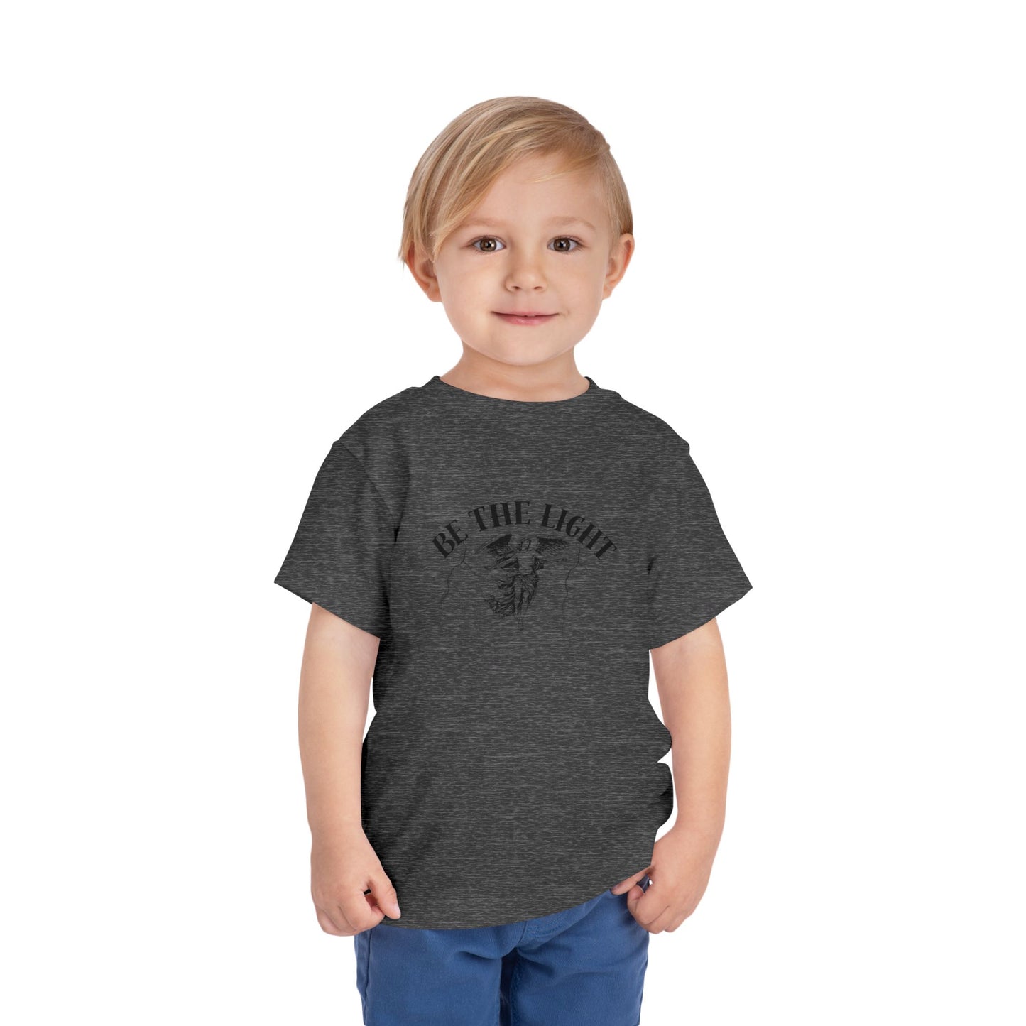 Inspirational Toddler Tee - "Be the Light" Motivational Shirt