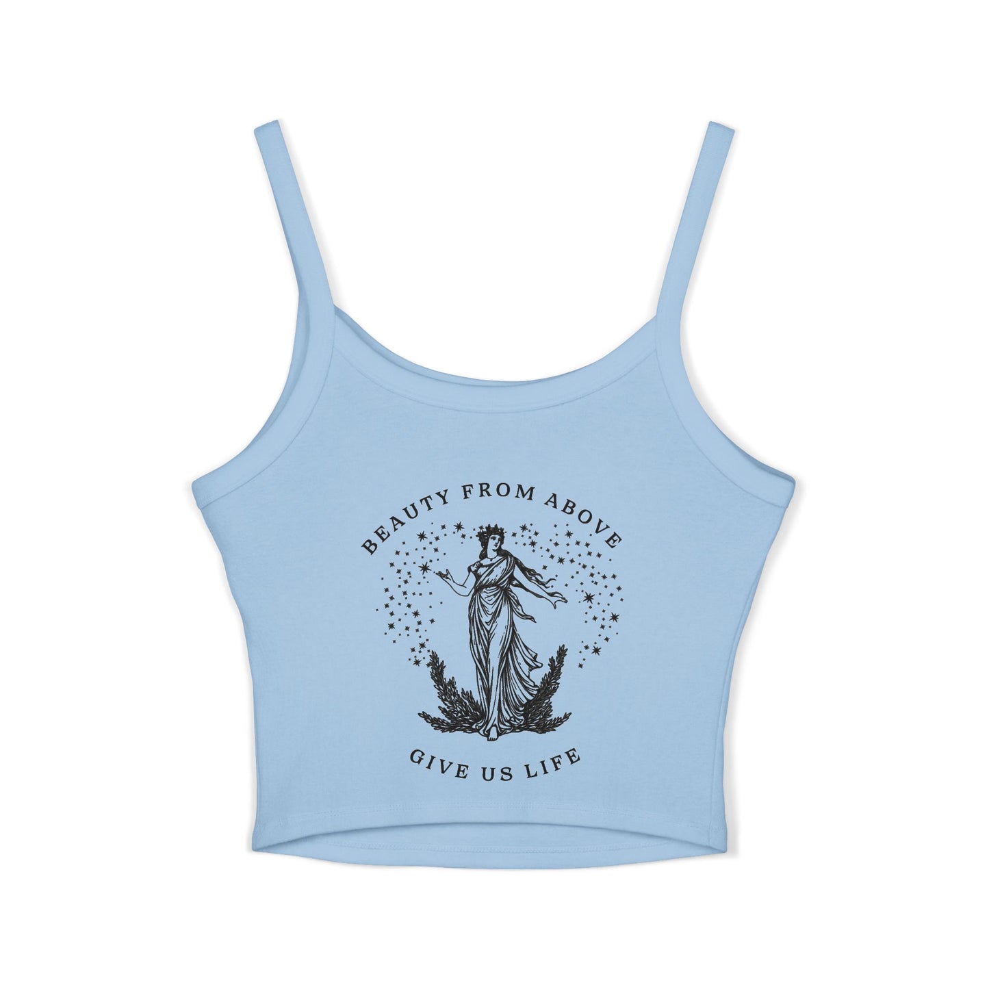 Women's Spaghetti Strap Tank Top - Beauty From Above Design