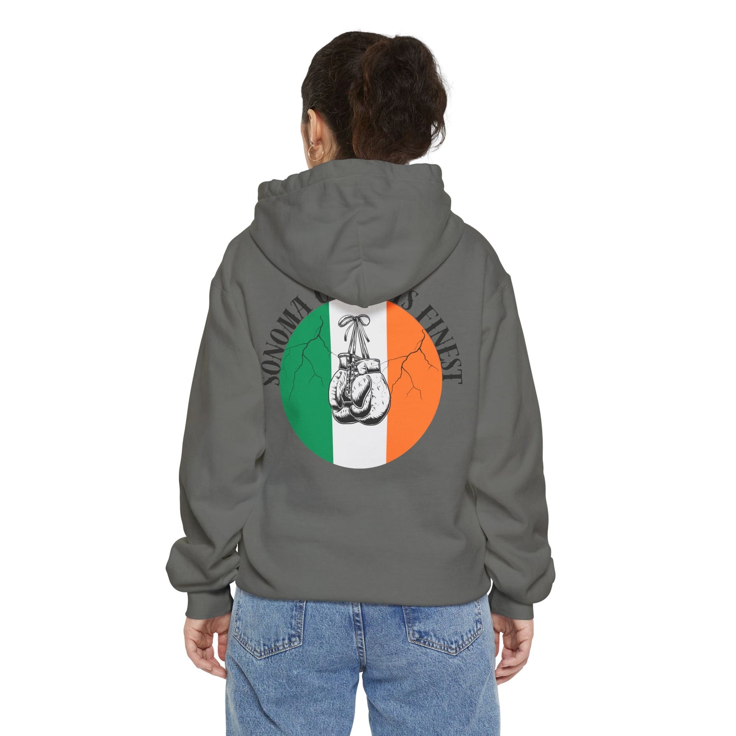 Sonoma County's Finest Unisex Hoodie - Garment-Dyed Irish Design