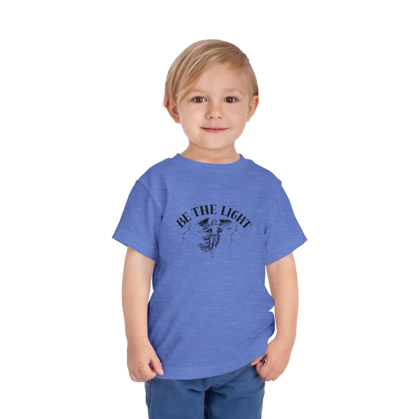 Inspirational Toddler Tee - "Be the Light" Motivational Shirt