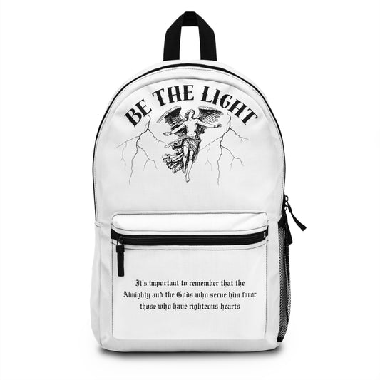 Inspirational Backpack - 'Be The Light' Design for Students & Daily Adventures