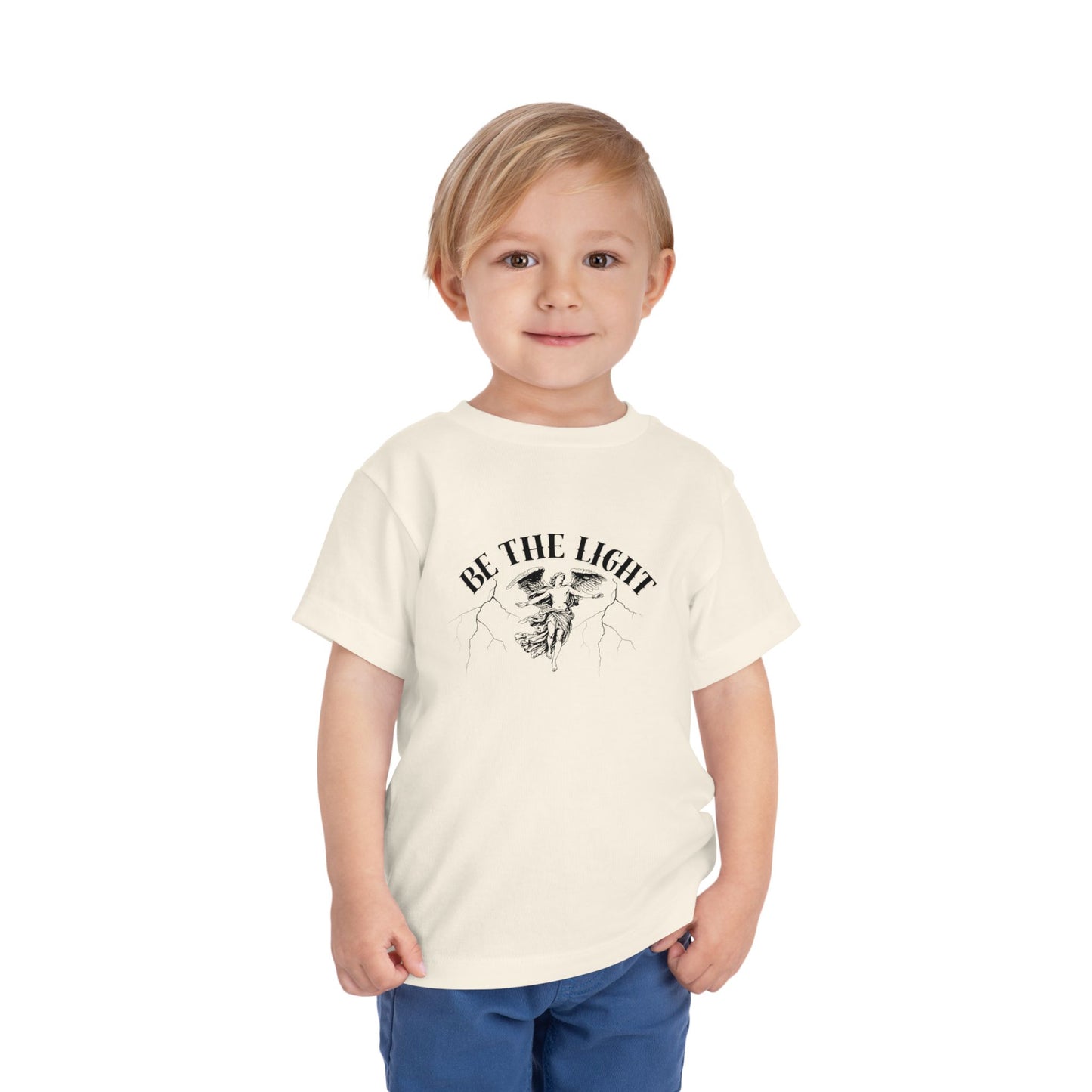 Inspirational Toddler Tee - "Be the Light" Motivational Shirt