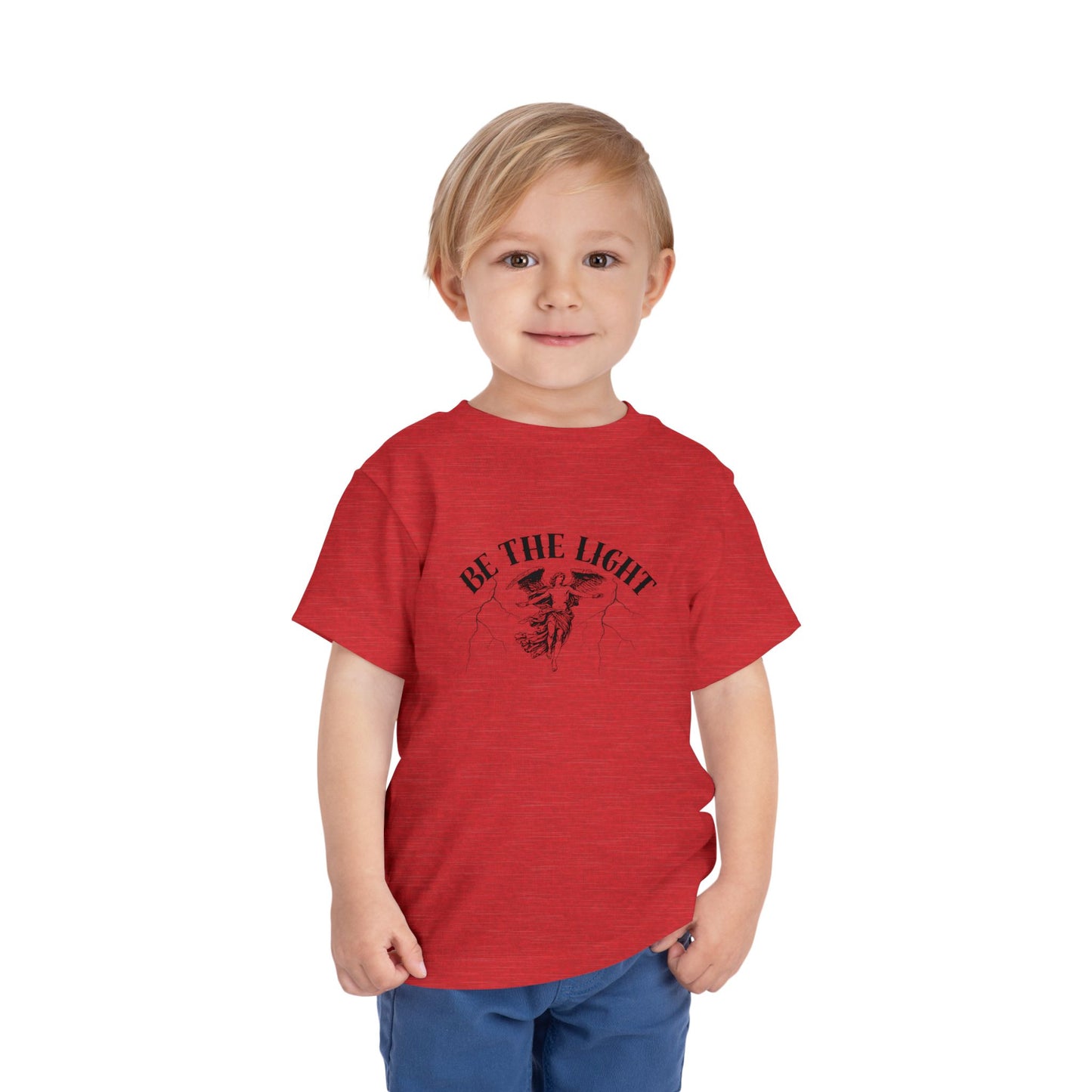 Inspirational Toddler Tee - "Be the Light" Motivational Shirt